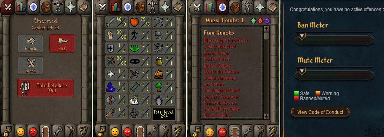 RuneScape CDKey : OldSchool Acc with att40 str80 def1 ranged 80 , it does not bind email ,so it is much safe to buyer.